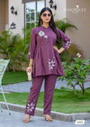 Tulip Vol 2 By Wooglee Rayon Slub Printed Co Ord Set Wholesalers In Surat
